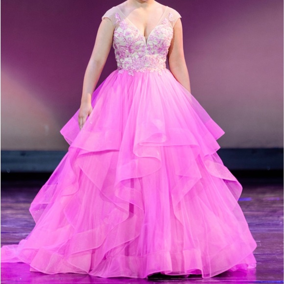 Pageant gown Teen fully stoned on top - Picture 3 of 11